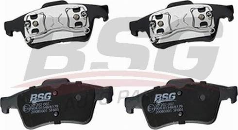 BSG BSG 30-202-007 - Комплект спирачно феродо, дискови спирачки vvparts.bg