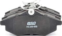 BSG BSG 70-200-003 - Комплект спирачно феродо, дискови спирачки vvparts.bg