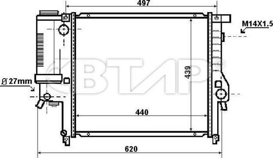 BTAP BBE908-019 - Разширителен съд, охладителна течност vvparts.bg