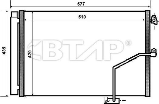 BTAP BMC819-028 - Кондензатор, климатизация vvparts.bg