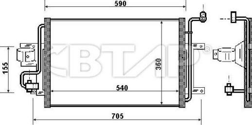 BTAP BVC819-018 - Кондензатор, климатизация vvparts.bg