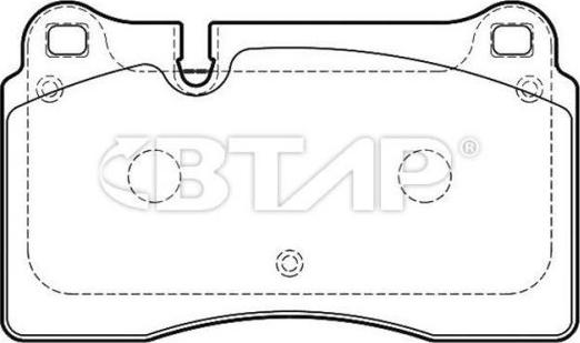 BTAP BVC206-058 - Комплект спирачно феродо, дискови спирачки vvparts.bg