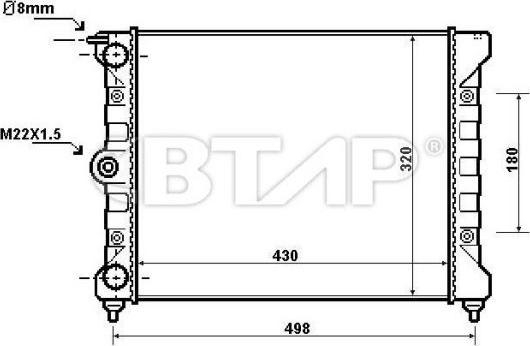 BTAP BVE908-031 - Разширителен съд, охладителна течност vvparts.bg