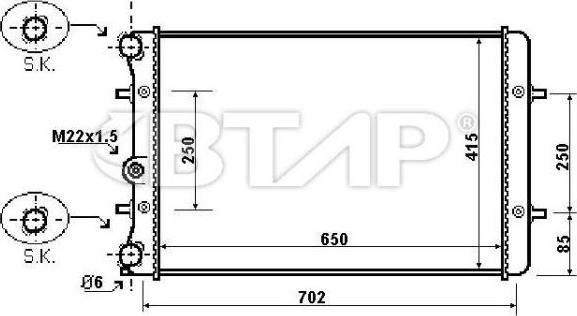 BTAP BVE908-024 - Разширителен съд, охладителна течност vvparts.bg