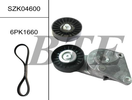 BTE SZK04600 - Комплект пистов ремък vvparts.bg