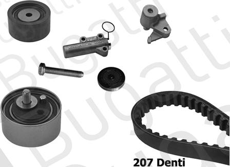 BUGATTI BKCD0670 - Комплект ангренажен ремък vvparts.bg