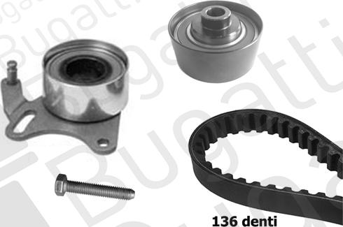 BUGATTI BKCD0024 - Комплект ангренажен ремък vvparts.bg