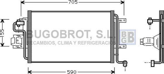 BUGOBROT 62-AI5130 - Кондензатор, климатизация vvparts.bg