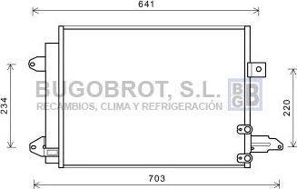 BUGOBROT 62-AI5367 - Кондензатор, климатизация vvparts.bg