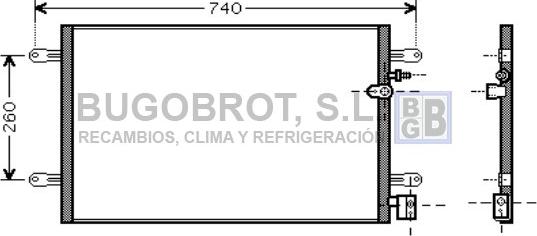 BUGOBROT 62-AI5237 - Кондензатор, климатизация vvparts.bg