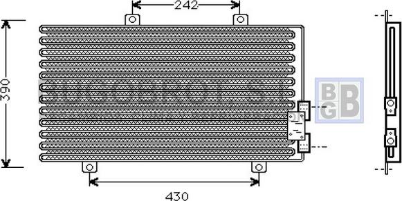 BUGOBROT 62-AL5063 - Кондензатор, климатизация vvparts.bg