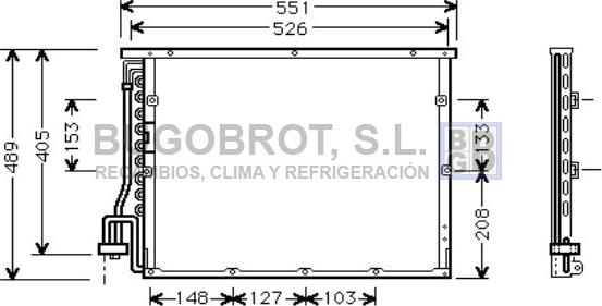 BUGOBROT 62-BW5148 - Кондензатор, климатизация vvparts.bg