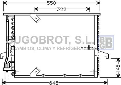 BUGOBROT 62-BW5180 - Кондензатор, климатизация vvparts.bg