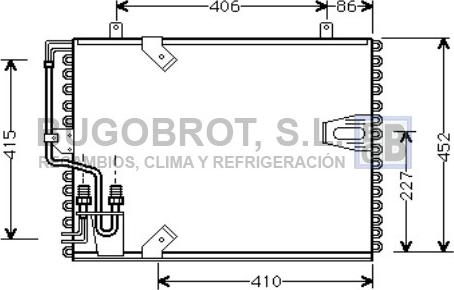 BUGOBROT 62-BW5183 - Кондензатор, климатизация vvparts.bg