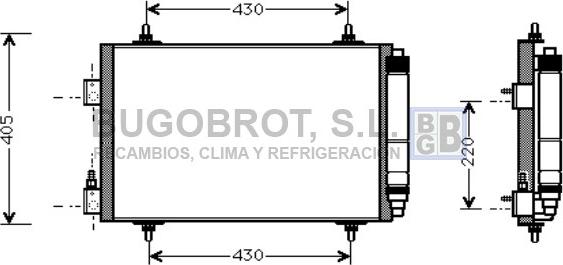 BUGOBROT 62-CN5192 - Кондензатор, климатизация vvparts.bg