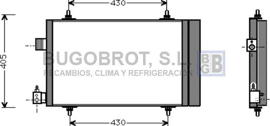 BUGOBROT 62-CN5173 - Кондензатор, климатизация vvparts.bg