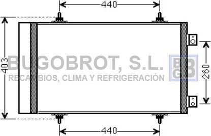 BUGOBROT 62-CN5263 - Кондензатор, климатизация vvparts.bg