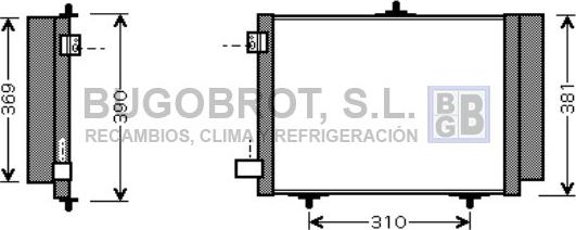 BUGOBROT 62-CN5205 - Кондензатор, климатизация vvparts.bg