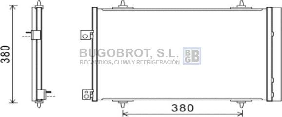 BUGOBROT 62-CN5274 - Кондензатор, климатизация vvparts.bg