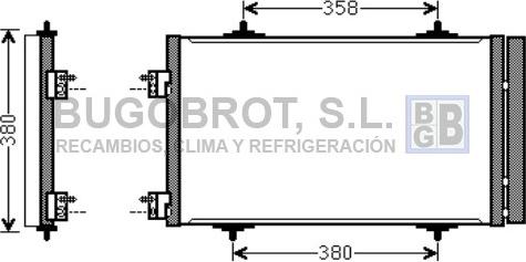 BUGOBROT 62-CN5272 - Кондензатор, климатизация vvparts.bg