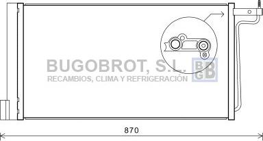 BUGOBROT 62-FD5485 - Кондензатор, климатизация vvparts.bg