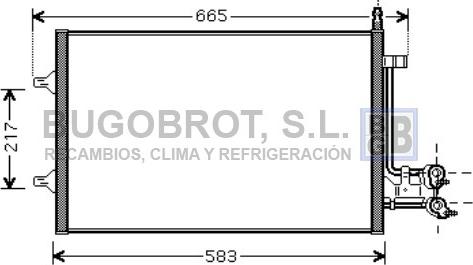 BUGOBROT 62-FD5395 - Кондензатор, климатизация vvparts.bg