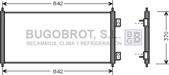 BUGOBROT 62-FD5303 - Кондензатор, климатизация vvparts.bg