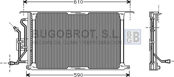 BUGOBROT 62-FD5258 - Кондензатор, климатизация vvparts.bg