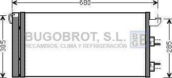 BUGOBROT 62-FT5406 - Кондензатор, климатизация vvparts.bg
