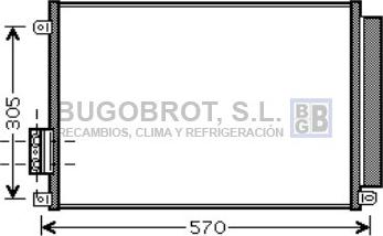 BUGOBROT 62-FT5347 - Кондензатор, климатизация vvparts.bg