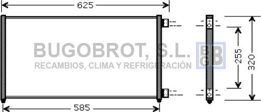 BUGOBROT 62-FT5256 - Кондензатор, климатизация vvparts.bg