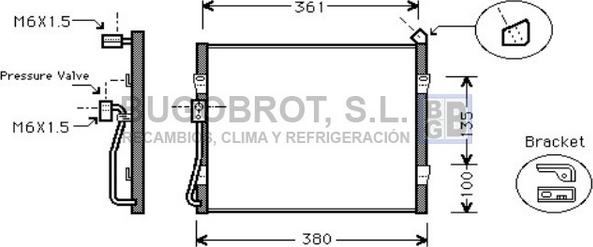 BUGOBROT 62-HD5089 - Кондензатор, климатизация vvparts.bg