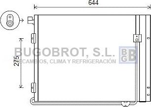 BUGOBROT 62-MN5072 - Кондензатор, климатизация vvparts.bg