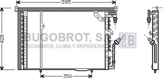 BUGOBROT 62-MS5195 - Кондензатор, климатизация vvparts.bg