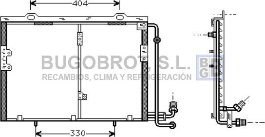 BUGOBROT 62-MS5290 - Кондензатор, климатизация vvparts.bg