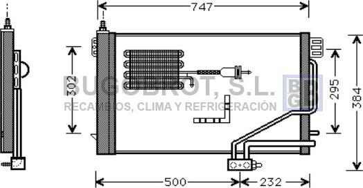 BUGOBROT 62-MS5298 - Кондензатор, климатизация vvparts.bg