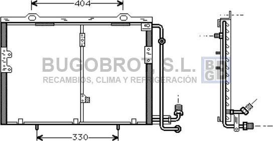 BUGOBROT 62-MS5207 - Кондензатор, климатизация vvparts.bg