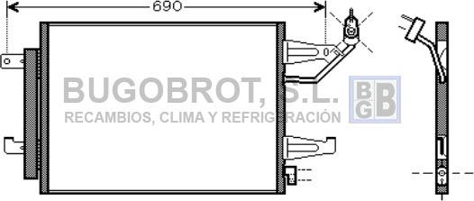 BUGOBROT 62-MT5177 - Кондензатор, климатизация vvparts.bg