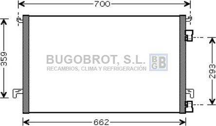 BUGOBROT 62-OL5457 - Кондензатор, климатизация vvparts.bg