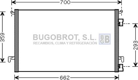 BUGOBROT 62-OL5397 - Кондензатор, климатизация vvparts.bg