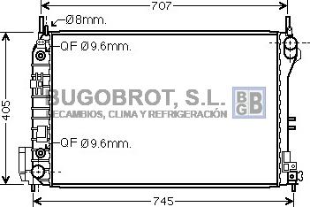 BUGOBROT 62-OL2341 - Кондензатор, климатизация vvparts.bg