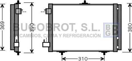 BUGOBROT 62-PE5295 - Кондензатор, климатизация vvparts.bg