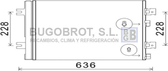 BUGOBROT 62-RT5467 - Кондензатор, климатизация vvparts.bg