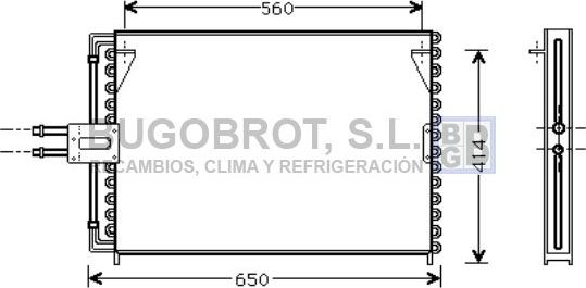 BUGOBROT 62-RT5189 - Кондензатор, климатизация vvparts.bg