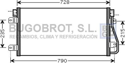 BUGOBROT 62-RT5348 - Кондензатор, климатизация vvparts.bg