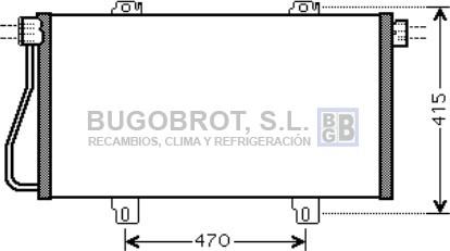 BUGOBROT 62-RT5352 - Кондензатор, климатизация vvparts.bg