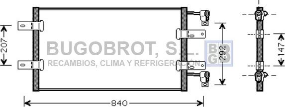 BUGOBROT 62-RT5314 - Кондензатор, климатизация vvparts.bg