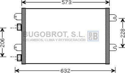 BUGOBROT 62-RT5317 - Кондензатор, климатизация vvparts.bg