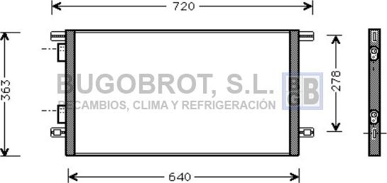 BUGOBROT 62-RT5253 - Кондензатор, климатизация vvparts.bg