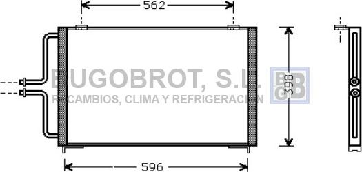 BUGOBROT 62-RT5236 - Кондензатор, климатизация vvparts.bg